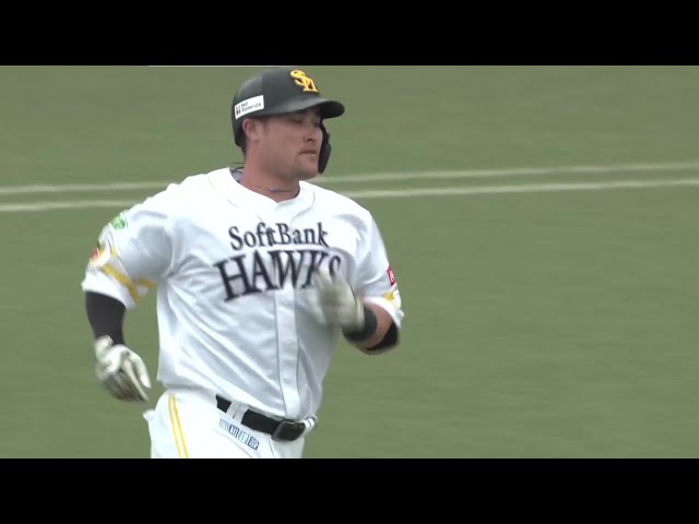 【ファーム】打った瞬間確信の一発!! ホークス・リチャード レフトへ特大の2ランホームラン!! 2025年5月6日 福岡ソフトバンクホークス 対 広島東洋カープ