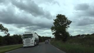 preview picture of video 'Driving On The D787 Between Moustéru & Grâces, Côtes d'Armor, Brittany, France 27th May 2014'