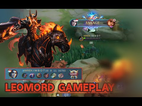 19 Kills + Savage ! Leomord should be banned in every match !! Best Build for Savage 😱 !!! ~ MLBB