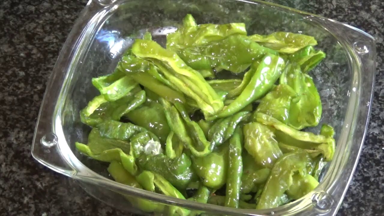 Cómo hacer pimientos verdes fritos al microondas!