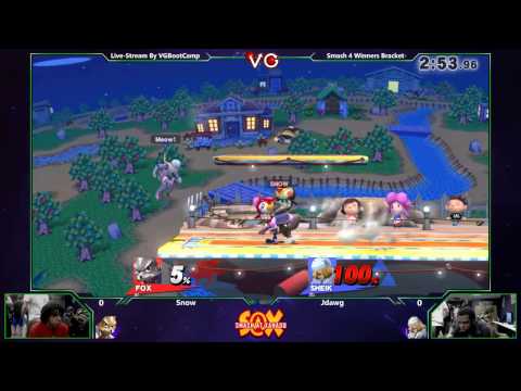 S@X 111 - Snow (Fox) Vs. Jdawg (Sheik) SSB4 Tournament - Smash Wii U - Smash 4