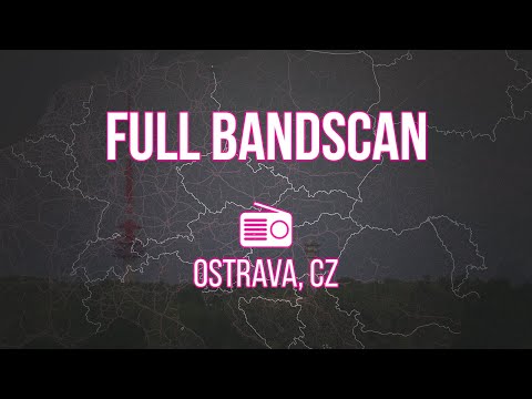 Full FM Bandscan @ Ostrava, CZ - 500+ km on a car antenna!
