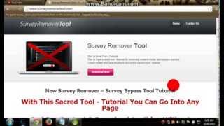 How to Bypass Surveys 8/10/2013 [No Download 100% Free] Easy