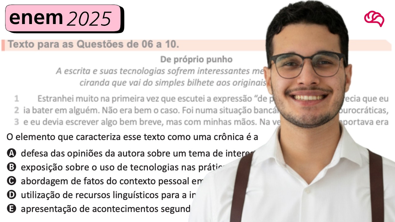 Resolução em Vídeo — Questão 7 ENEM 2025
