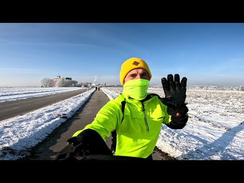 Winter-Run um Nürtinger 4 Berge und Sehenswürdigkeiten für Halb-Alb GoPro Hero Beheizbare Handschuhe