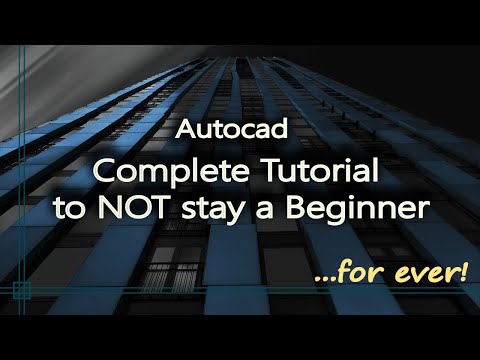 Autocad Complete tutorial for beginners Full tutorial 1h40m