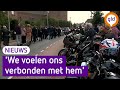 Motorliefhebbers vormen erehaag voor Boet van Dulmen