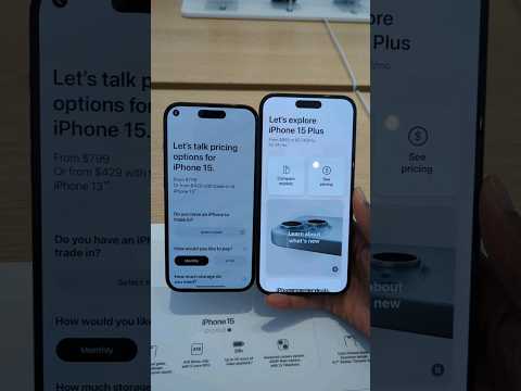 iPhone 15 vs 15 Plus size comparison