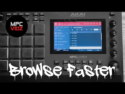 Quick browser tips for FASTER beat making! // MPC live 2 Tutorial