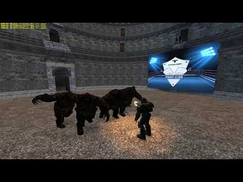 RtCW: Supersoldier vs 5 Olarics vs 5 Lopers (FightClub)
