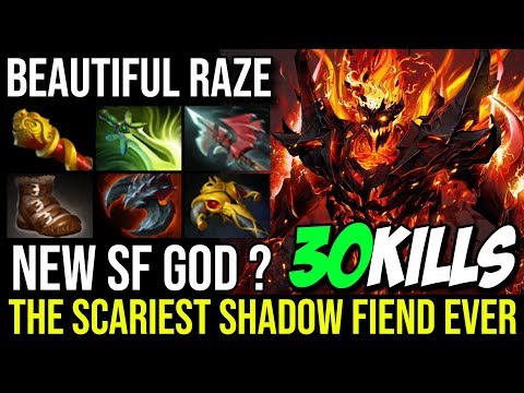 Incredible Shadowraze [Shadow Fiend] The Scariest SF Ever 30KIlls Perfect 100% Raze By Limmp Dota 2
