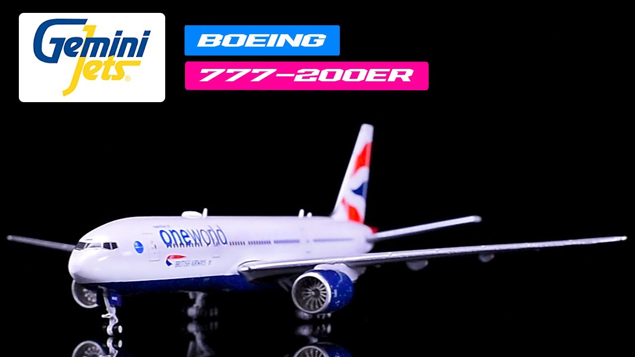 Boeing 777-200ER Commercial Aircraft British Airways 1/400 Diecast Model Airplane by GeminiJets