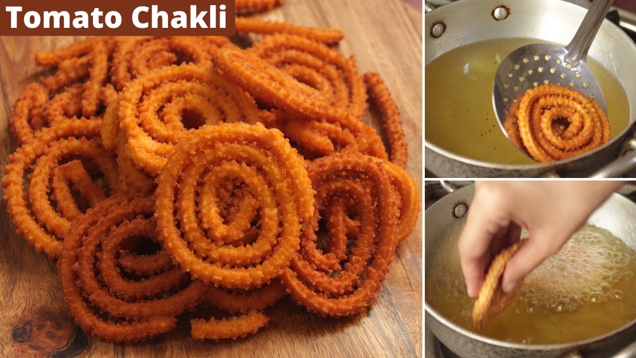 Tasty Tomato Chakli In 10 Mins. | Tomato Murukku Recipe | Diwali Special Faral | Instant Chakli