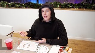 talking about my feelings while painting