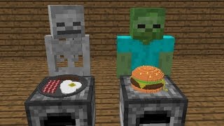 Monster School: Cooking Challenge - Minecraft Animation