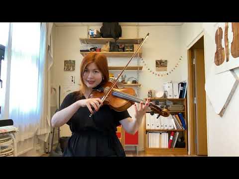 Lär dig spela med 1:a  och 2:a fingret på fiol: "Spanien"