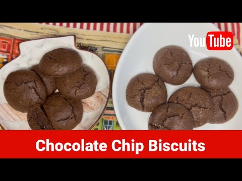 Chocolate Chip Biscuits Recipe By Nosheen’s Kitchen | Chocolate chip Biscuits Two ways #cookies