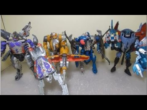 Transformers Beast Wars II Cyborgs: Dirgegun, Thrustor, Hellscream & Max-B