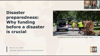 Disaster preparedness: Why funding before a disaster is crucial