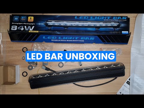LED Bar Unboxing | 84W 8400LM DRL 12V/24V E9
