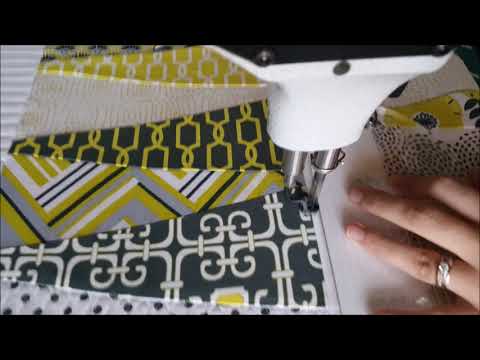 Mixing Ruler Work with Free Motion Quilting by Natalia Bonner