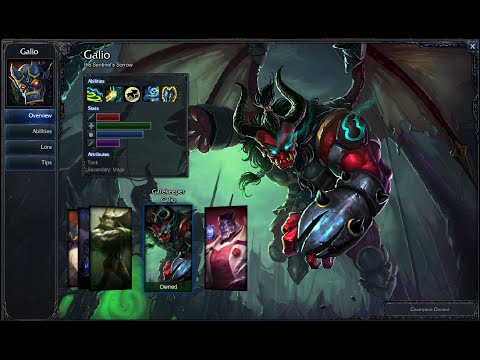 Gatekeeper Galio Skin Spotlight Gameplay 1080p HD