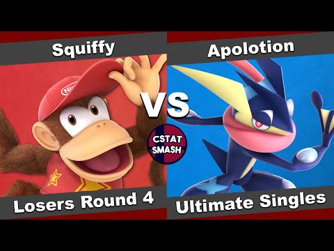 CSTAT Fall 2021 Arcadian Losers Round 4 - PT| Squiffy (Diddy Kong) vs Apolotion (Greninja) - SSBU