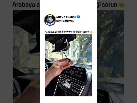 Arabaya asılan kokunun getirdiği sorun