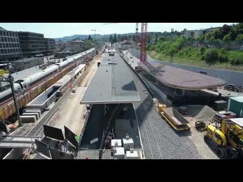 Perrondächer und Personenunterführungen für SBB Bahnhof in Liestal umgesetzt von Häring