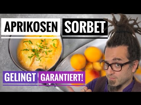 Aprikosensorbet ohne Eismaschine / Eis einfach selber machen / Ken kocht