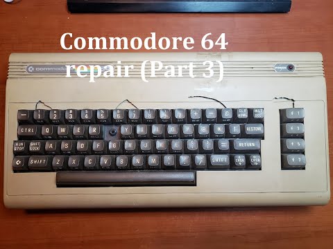 Commodore 64 Repair (Part 3) Fix traces & run diagnostics