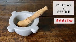 Bembo - White Carrara Marble Mortar & Pestle (18cm) 🌺