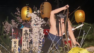 令和4年度土崎港曳山祭り　幕洗川2区の御幸山車と戻り山車