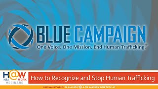 HAI@Work: How to Recognize and Stop Human Trafficking
