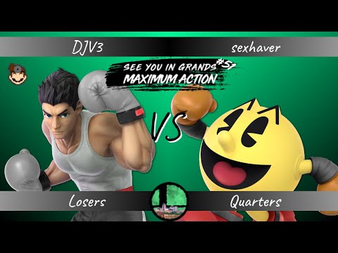 DJV3 (Little Mac/Dr. Mario) vs sexhaver (Pac-Man) - Losers Quarters - SUGMA #51
