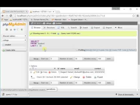 Insert Data Into MySQL Database using jQuery AJAX PHP Part2