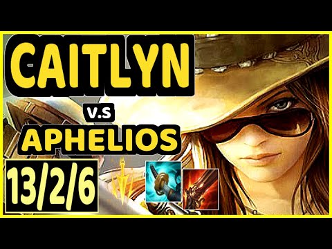 WINK (CAITLYN) vs APHELIOS - 13/2/6 KDA BOTTOM ADC GAMEPLAY - KR Ranked GRANDMASTER