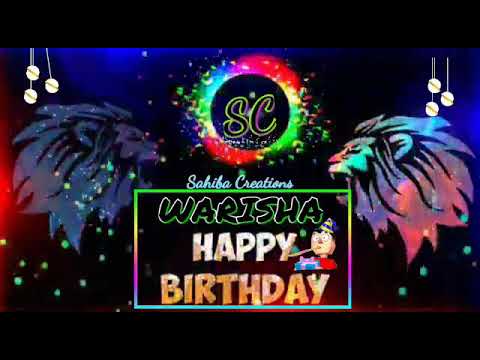 happy birthday Warisha