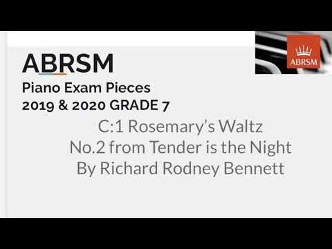 ABRSM Grade7 (2019&2020)C1 Rosemary’s Waltz  #ABRSM #grade7