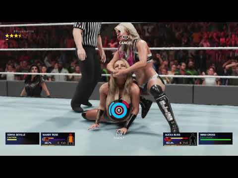 WWE 2K19 Gameplay - Mandy Rose vs. Alexa Bliss - WWE Raw Women's Championship Match