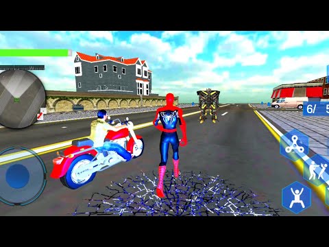 New Flying Spider City Battle | Flying Spider Superhero Vs City Gangster - Android GamePlay HD