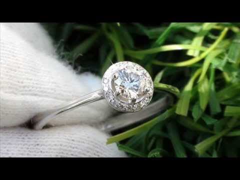 Estate Art Deco Rare Engagement Round Diamond Solitaire 14k Gold Wedding Ring