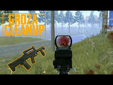 [PUBG MOBILE]GROZA CLEANUP | THUMB+GYRO