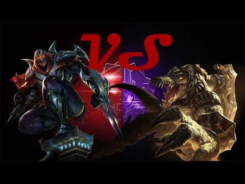 Let's 1v1 in League Of Legends: Zed VS Renekton