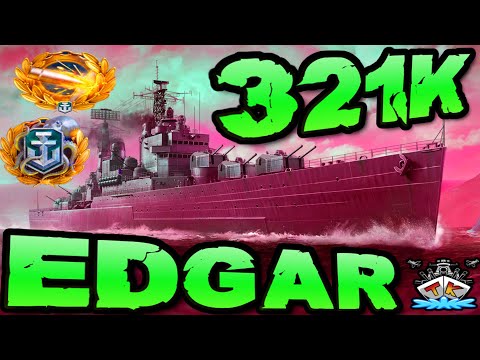 Edgar drückt 321K DMG "Radar ONLINE" "300K Club" ⚓️ in World of Warships 🚢
