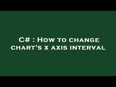 C# : How to change chart's x axis interval