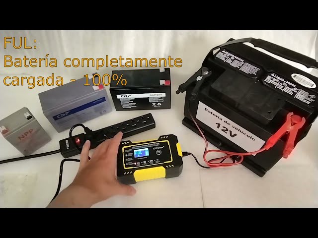 Vídeo relacionado con 6A 12V Cargador de Batería para Coche y Motocicletas, con Función de Reparación Automática,Proceso de Carga de Tres Etapas y Pantalla LCD para Baterías AGM/Gel/Húmedas/SLA (6 Rojo)