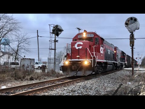 First Trains!  First Rock Trains & First Train Of Year!  Rock Trains Are Finally Running, N&W, CCET Video