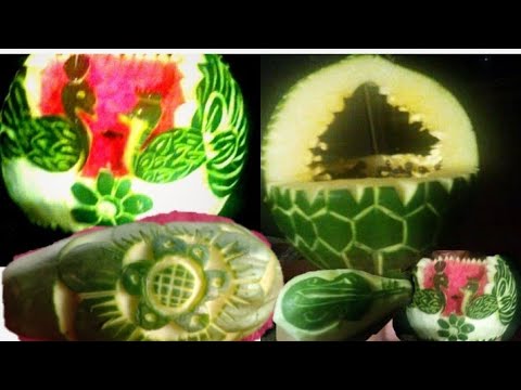 fruits carving tutorial for beginners//vegitable carving