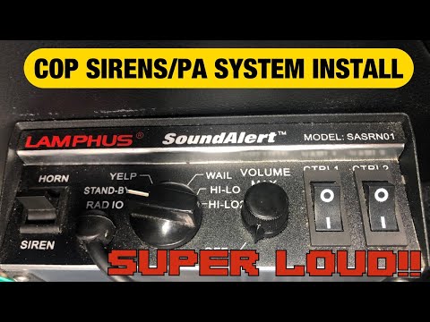 How To Install Cop Sirens/PA System In Your Car/Truck!(SUPER LOUD!!)